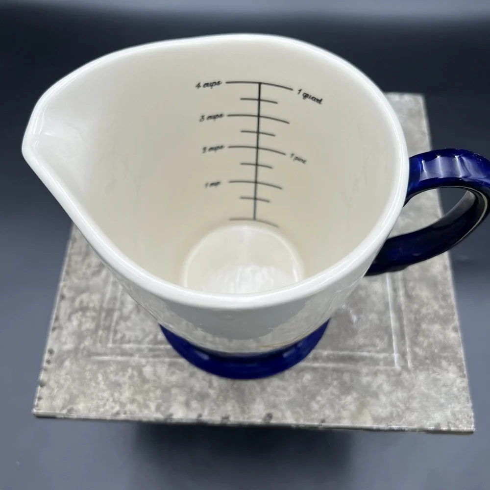The Pioneer Woman Stoneware 4 Cup 1 Quart Measuring 118193 Celia Blue Floral